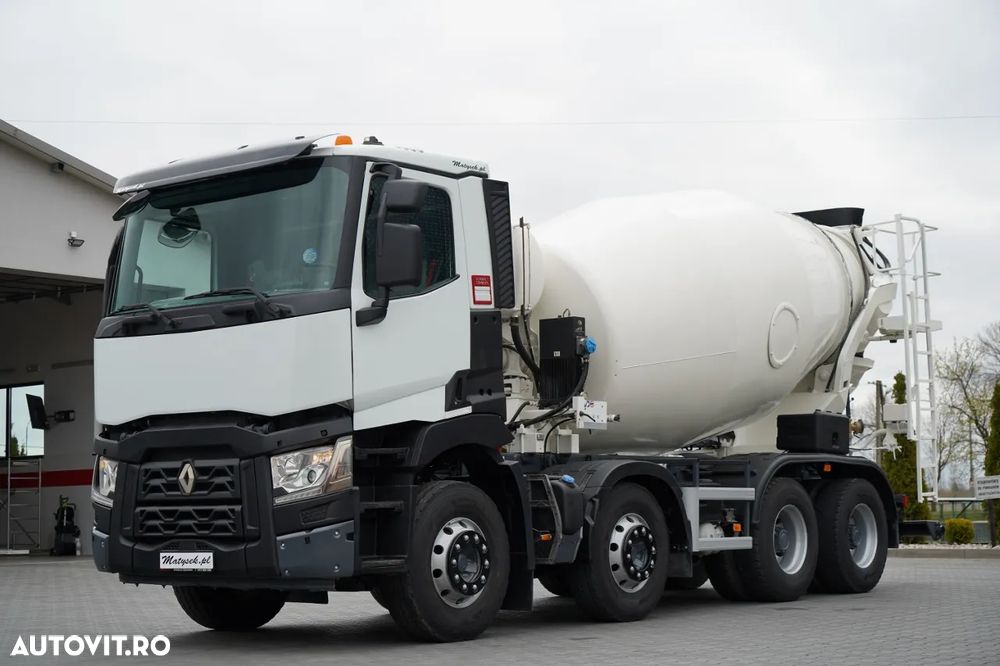 Renault C 430 / 8X4 / BETONIERĂ / MIXER 9 M3 / JANTE DIN ALIAJ / EURO 6 / - 2