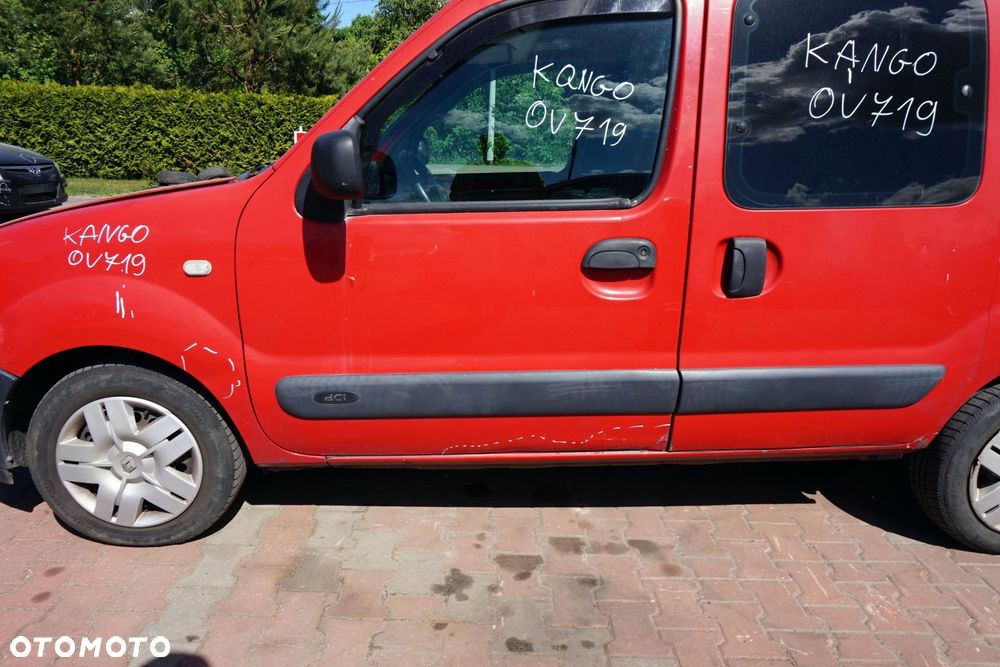 DRZWI PRZEDNIE LEWE KANGOO I PH2 LIFT OV719  CZERWONY RENAULT 2003-2008 - 3