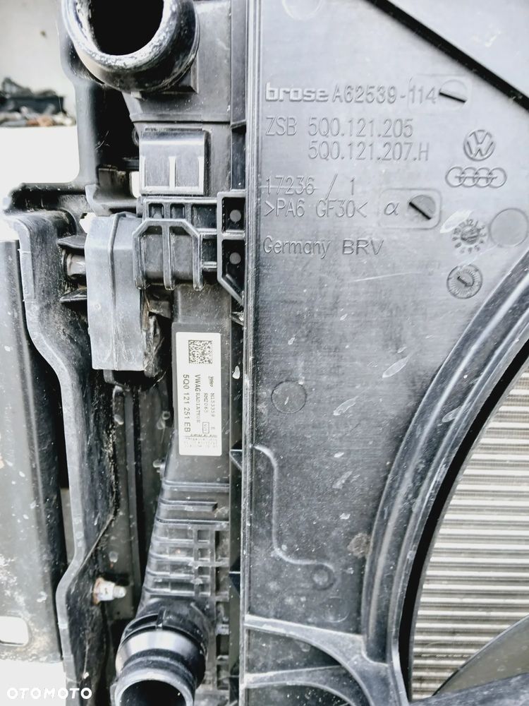 Pas Przedni Kompletny Wzmocnienie Chłodnice VW Golf VII 7 - 12