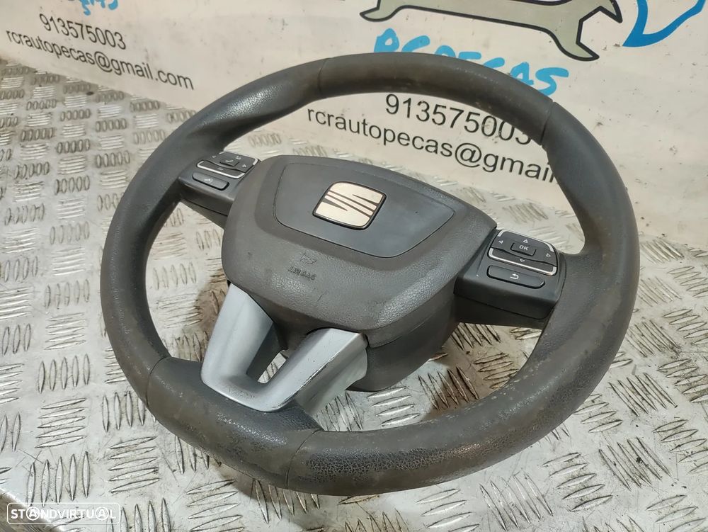 Volante Completo Pele Seat Leon 1P Multifunções - 3