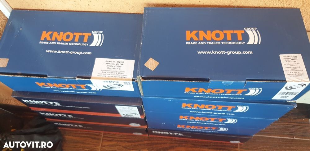 Saboti KNOTT F200 ORIGINALI, punte 1350 si 1500 kg - 1