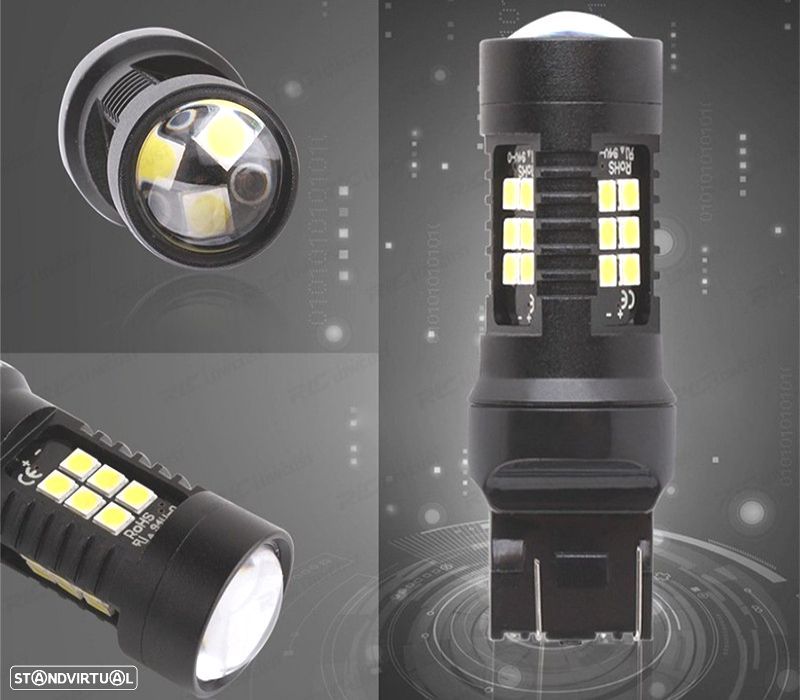 LÂMPADAS DE PÓLO DUPLO LED T20 - 7443 - 2