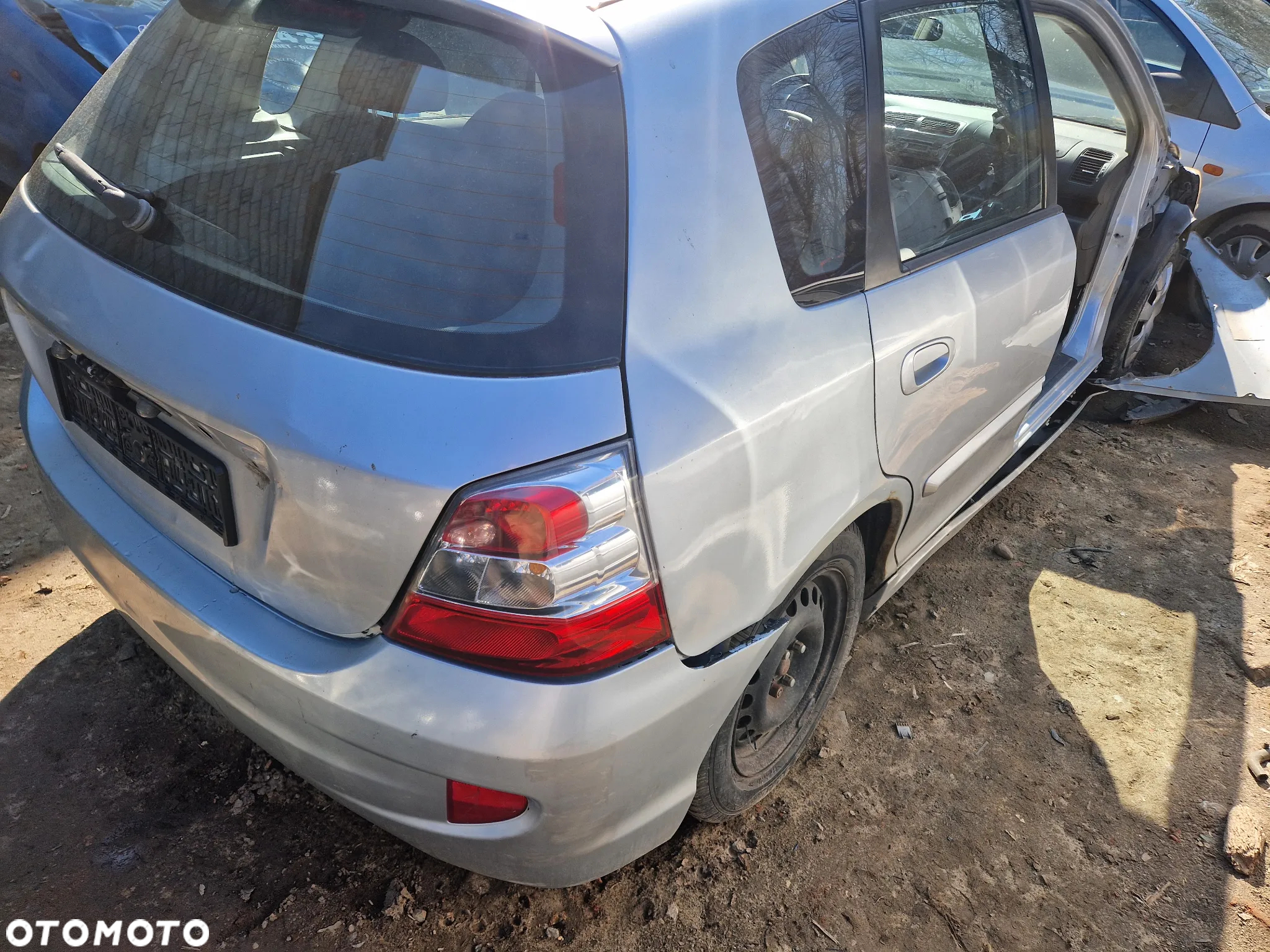honda civic vii nh623m maska zderzak lampa grill błotnik drzwi zbiornik paliwa szyba lusterko - 3