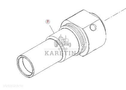 Fendt 930 933 936 939 942 Vario Gen 6 Tuleja Łącząca WOM CZĘŚCI G961150200040 - 1