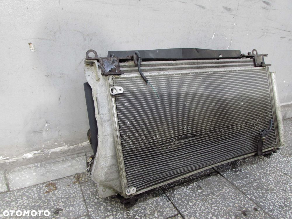 TOYOTA AURIS I D4D 06-12 KOMPLET CHLODNIC KLIMA INTERCOOLER WENTYLATOR 16040-0R050 - 2