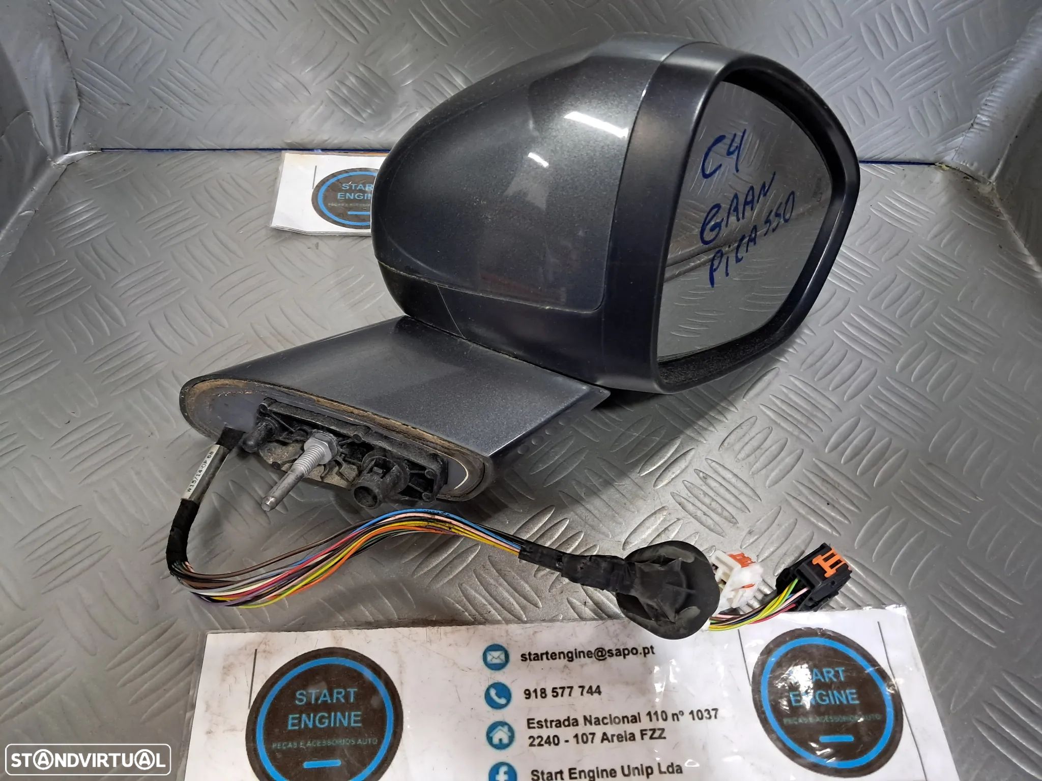 Espelho retrovisor Citroen C4 grand Picasso 2014-2019 Direito - 1