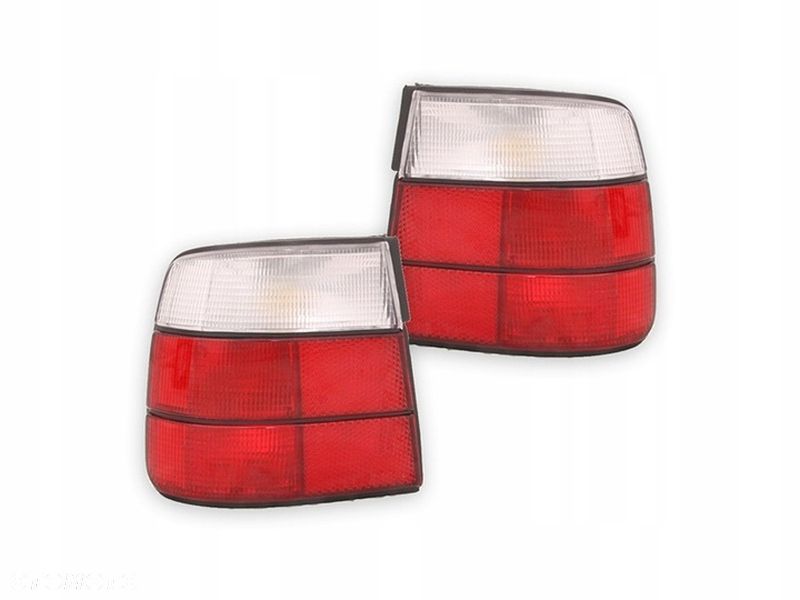 Lampa Bmw E34 Sedan 88-97 Biało-Czerwona L/P - 1