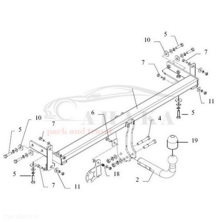 Hak Holowniczy Odkręcany Do Kia Cerato Fe 2004-2008 - 3