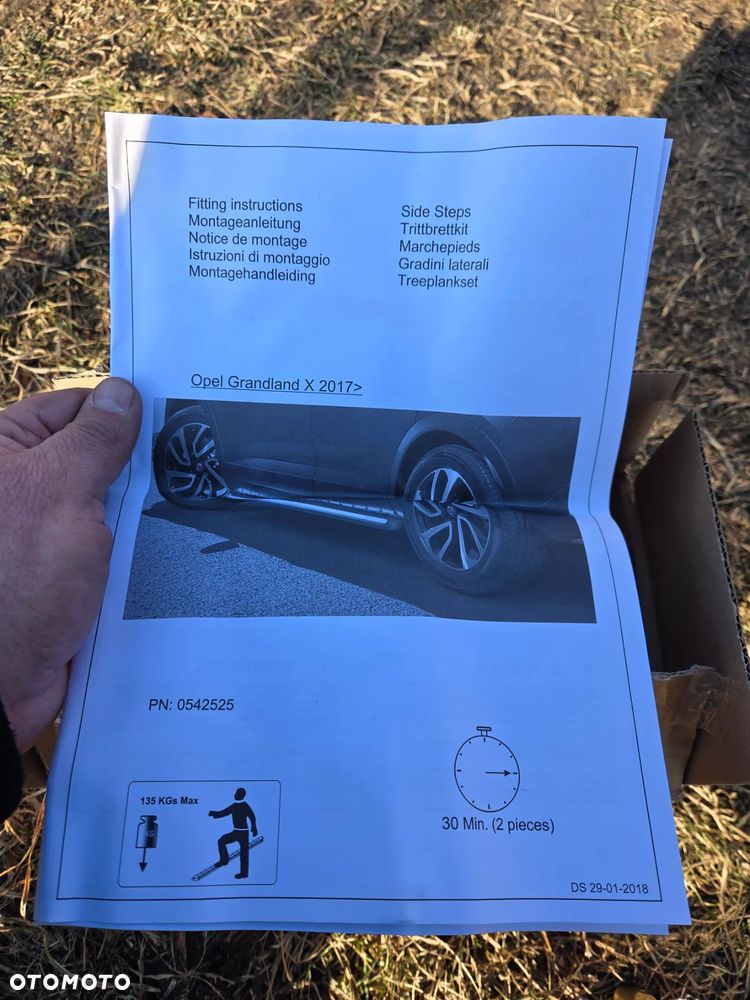 Orurowanie Boczne próg stopień stopnica Opel Grandland X 39156317 Progi stopnie boczne zewnętrzne 39156317 Opel Grandland X - 7