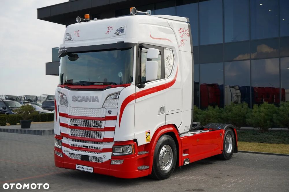 Scania S 580 / V8 / RETARDER / KLIMA POSTOJOWA / CAŁA NA PODUSZKACH / ALUFELGI  /  SKÓRY / OPONY 100% / - 3