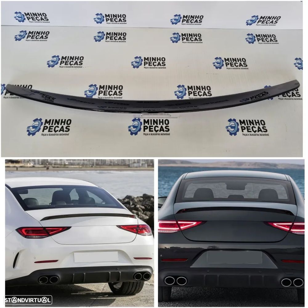 Spoiler | Aileron de Mala Mercedes CLS Coupê (C257) Preto Brilho - 1