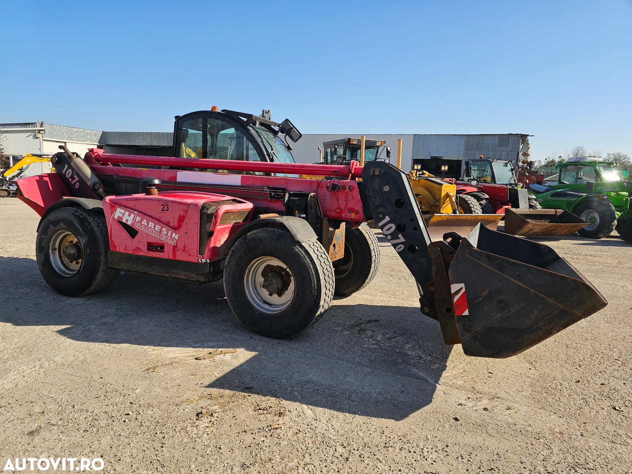 Manitou Faresin 10.70 H incarcator frontal telescopic 7 tone 10 metri - 9