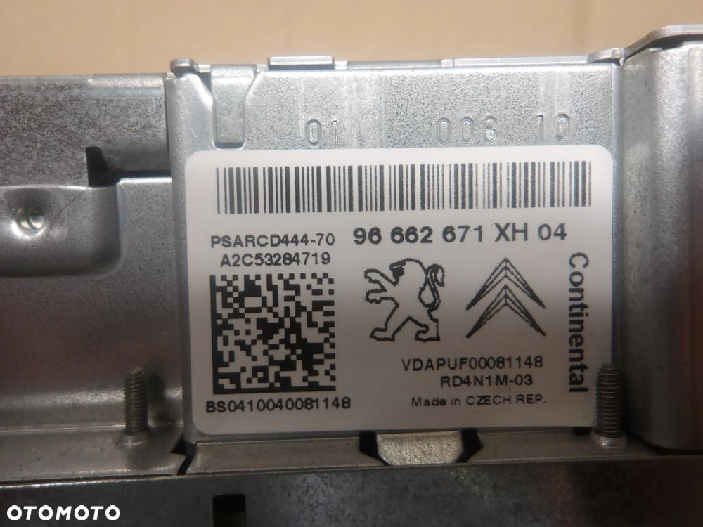PEUGEOT 308 SW 1.6B 07-14 RADIO RADIOODTWARZACZ 96662671XH - 4