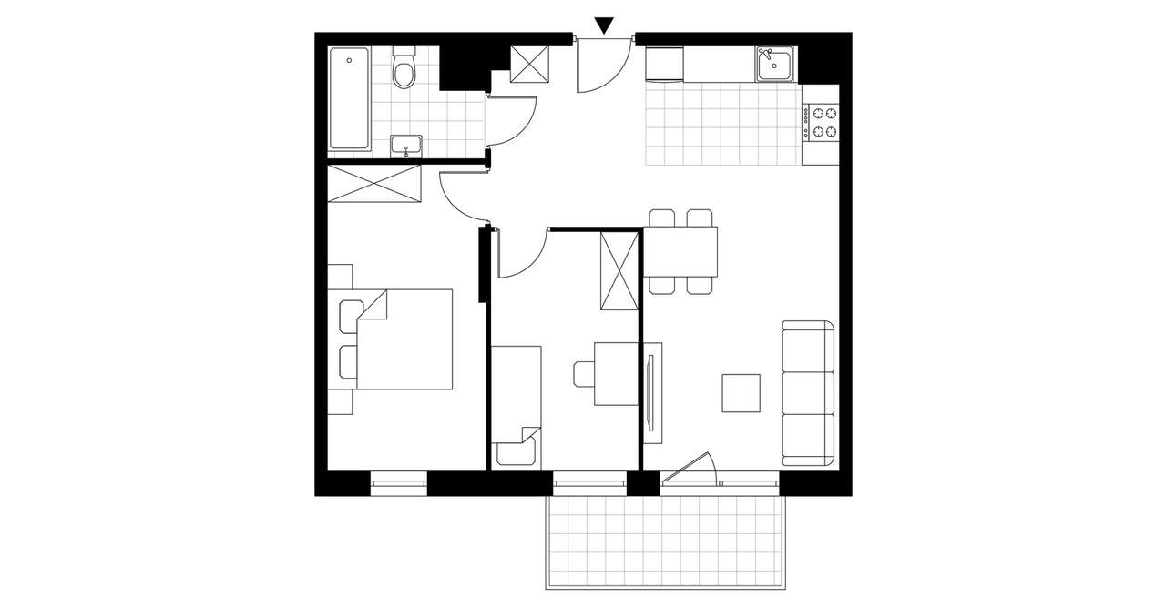 3-pokojowe mieszkanie 52m2 + balkon Bez Prowizji - Pełny obrazek: 3/15