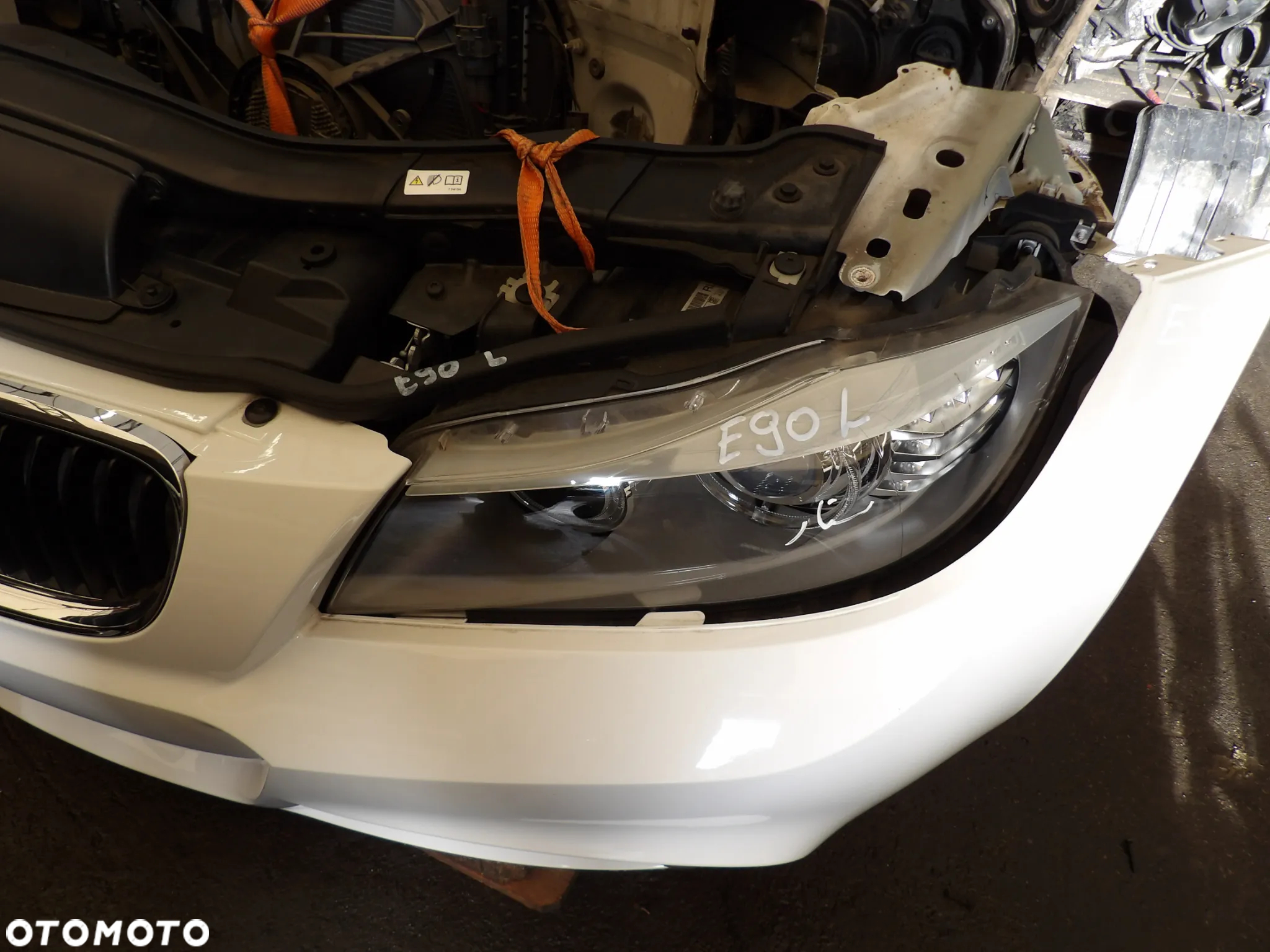 BMW - E90 - M PAKIET - LIFT -KOMPLETNY PRZÓD - MASKA , BLOTNIKI , ZDERZAK , LAMPY , PAS PRZEDNI Z CHŁODNICAMI - STAN IDEALNY - 2