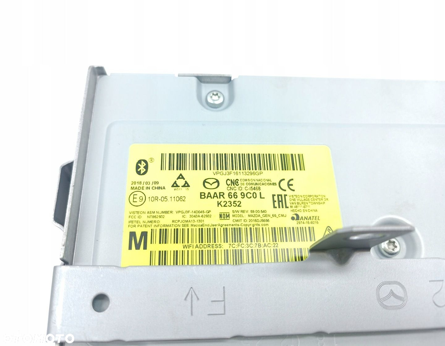 MODUŁ BLUETOOTH RADIA MAZDA 3 BM III BAAR669C0L VPGJ3F-14D045-GP - 3