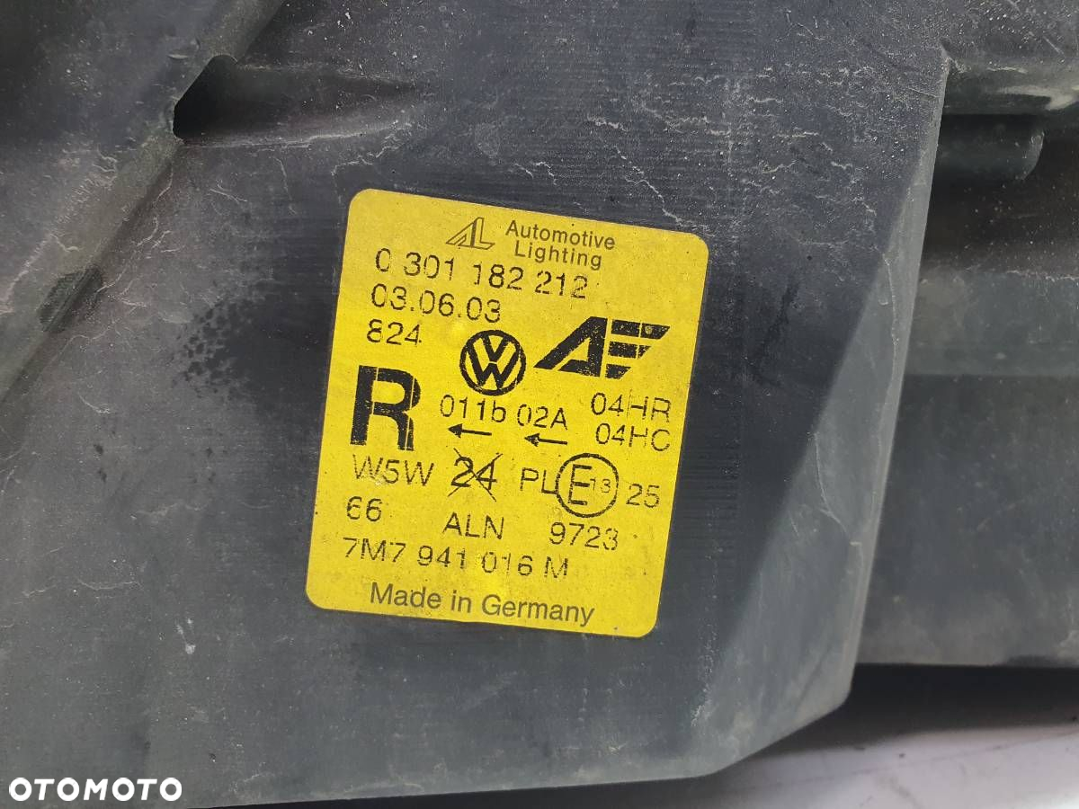 LAMPA PRZÓD PRZEDNIA PRAWA SEAT ALHAMBRA I SHARAN EU 7M7941016M 0301182212 - 7
