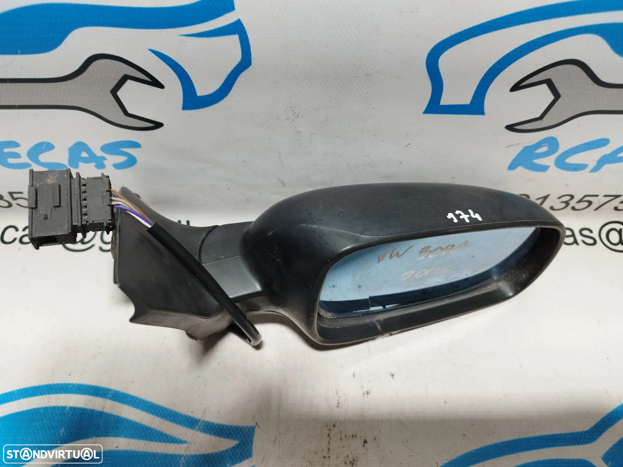 ESPELHO RETROVISOR DIREITO VW VOLKSWAGEN BORA 1J1857508D 1J1857508 ELETRICO AQUECIDO ESPELHOS RETROVISORES - 7