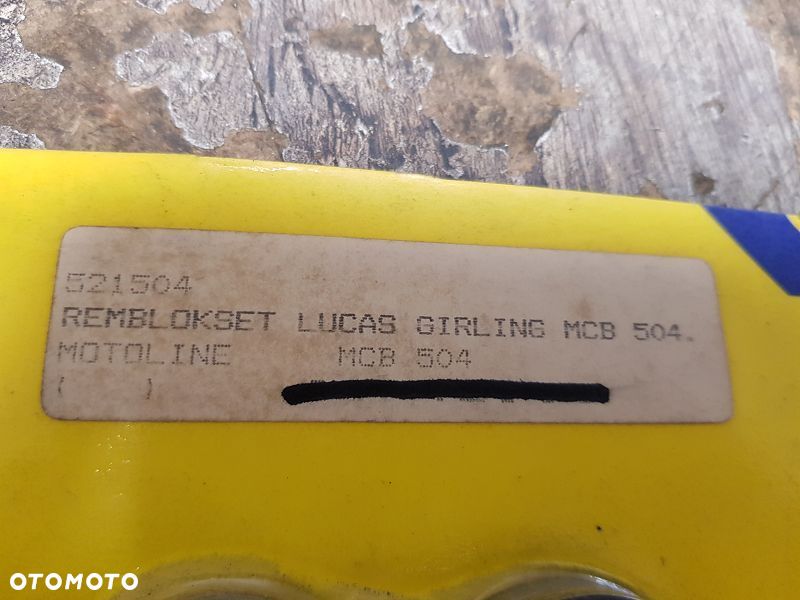 Klocki hamulcowe Lucas MCB 504 Honda CB50 CB125 - 4