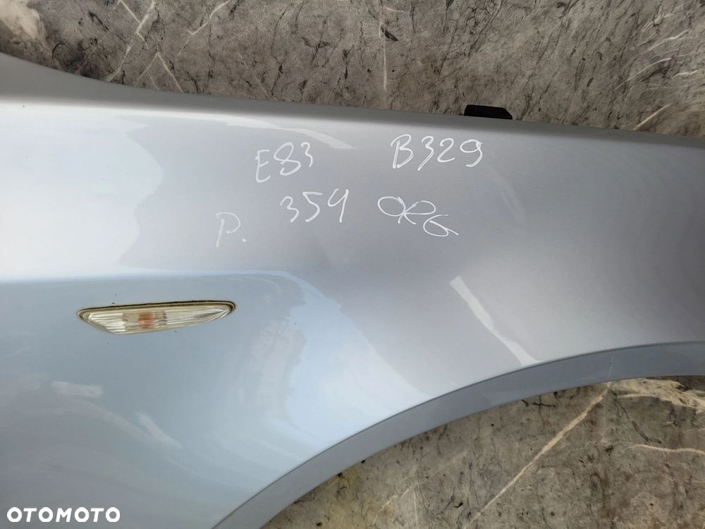 BŁOTNIK PRAWY PRZÓD PRZEDNI BMW X3 E83 354 TITANSILBER ORG LAKIER - 6