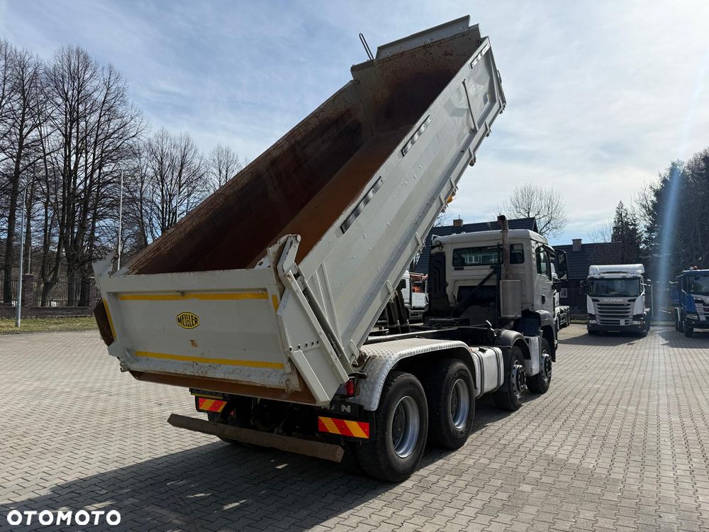 MAN 35.460 TGS wywrotka 8x4, 3-str. MEILLER, BORDMATIC, 302 t.km., TOP! - 10