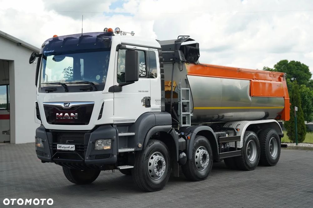 MAN TGS 35.500 / 8x4 / WYWROTKA TYLNOZSYPOWA  MEILLER / OCIEPLANA / DO ASFALTU /  HYDROKLAPA / NAVI / 2021 ROK - 7