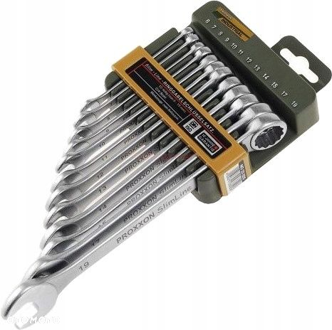 PROXXON ZESTAW KOMPLET KLUCZY PŁASKO-OCZKOWYCH 6-19 MM 12 SZTUK PR23820 - 3