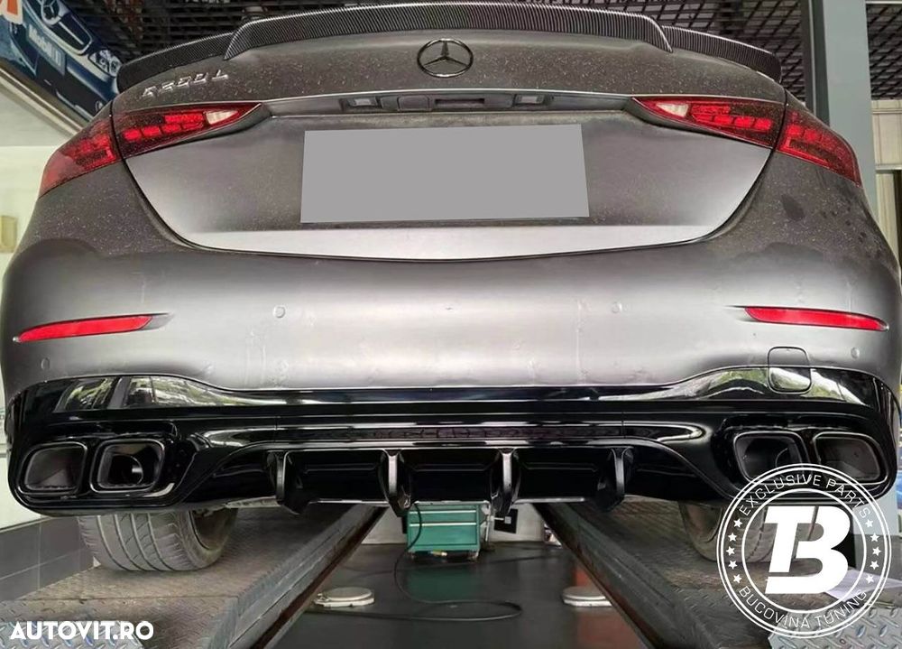 Difuzor Bara Spate cu Ornamente compatibil cu Mercedes C Class W206 C63 Design - 16