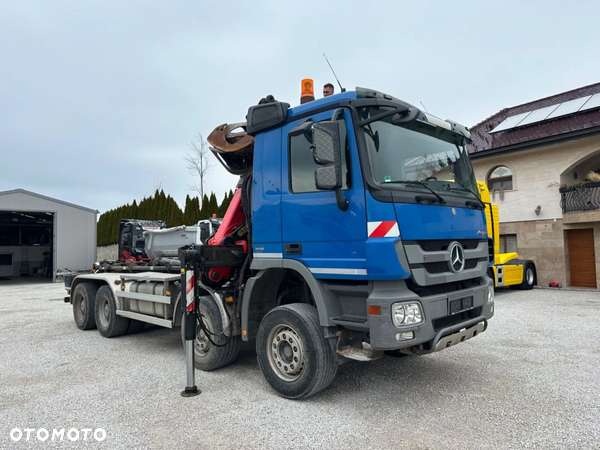 Mercedes-Benz Actros / 8x4 / Epsilon Palfinger / Meiller / Hakowiec / Żuraw / Niemiecki