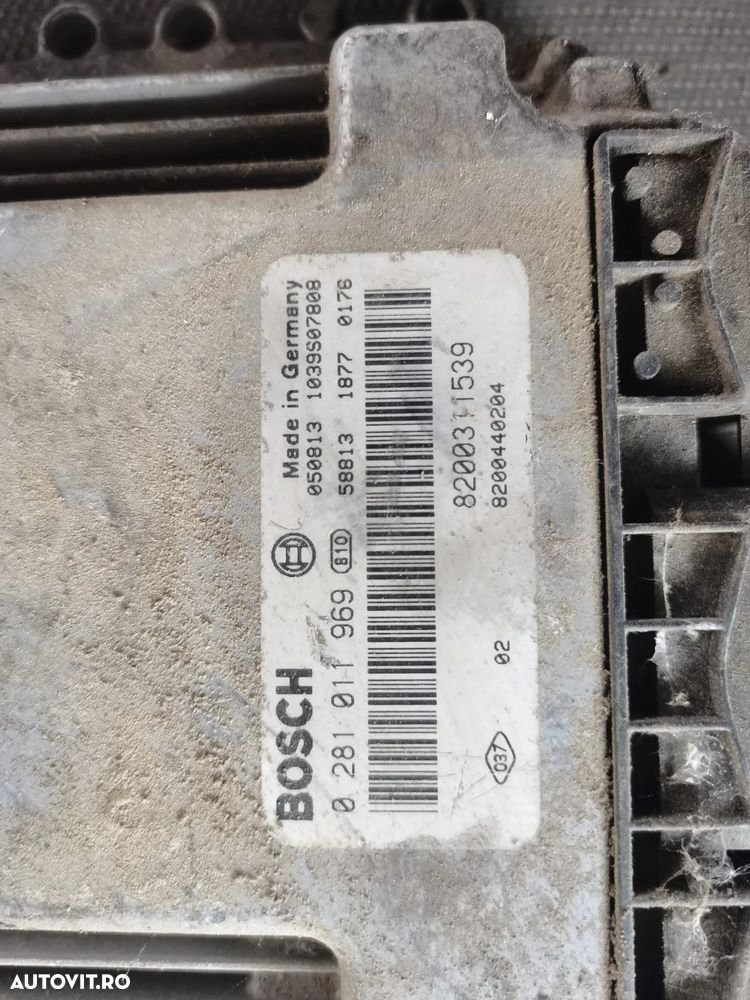 Calculator motor ECU, cod 8200311539, 0281011969, Renault Laguna 2, 1.9 DCI - 2