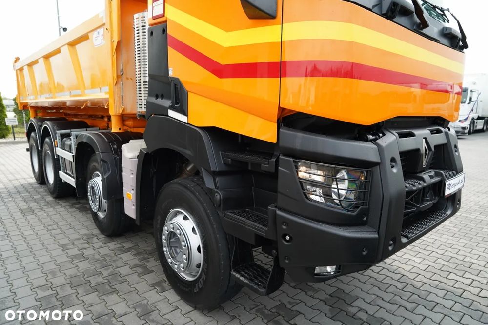 Renault K 480 / 8x4 / WYWROTKA DWUSTRONNA / HYDROBURTA / KLAPODRZWI  / SPROWADZONY / PO KONTRAKCIE SERWISOWYM - 14