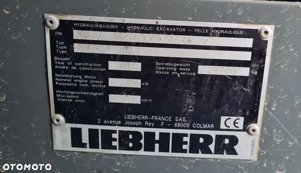 Liebherr Liebherr A 926 Compact 2018R STAN PERFEKCYJNY - 30