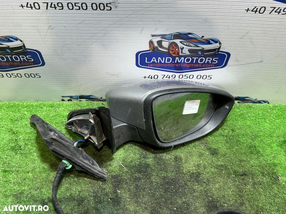 OGLINDA DREAPTA 8 PINI VOLKSWAGEN PASSAT B7 2.0 DIESEL 2014 COD OEM 3AC857508F / BREAK (Universal) 2010-2014 - 1