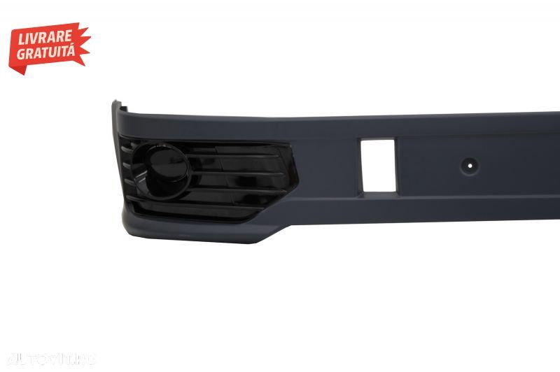 Prelungire Bara Fata cu Grila Centrala fara emblema si Lumini de zi LED DRL VW Tra- livrare gratuita - 4