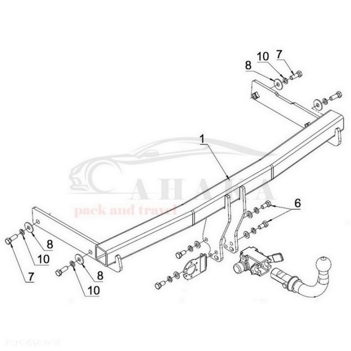 Hak Holowniczy Automat Do Vw Volkswagen Passat B6 Variant Kombi 2005-2010 - 3