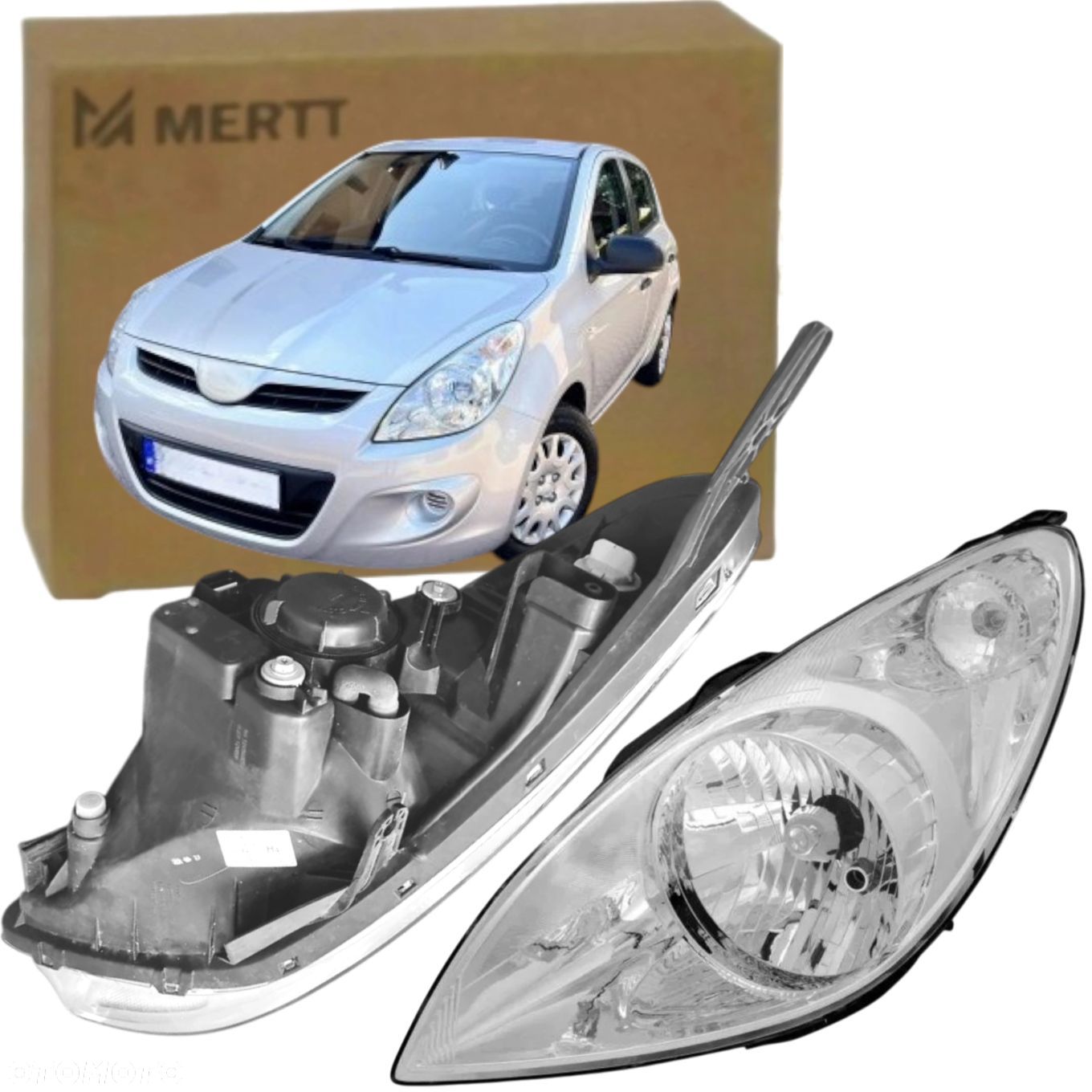 HYUNDAI I20 2008-2012 REFLEKTOR LAMPA PRZEDNIA LEWA NOWA 92101-1J010 - 1
