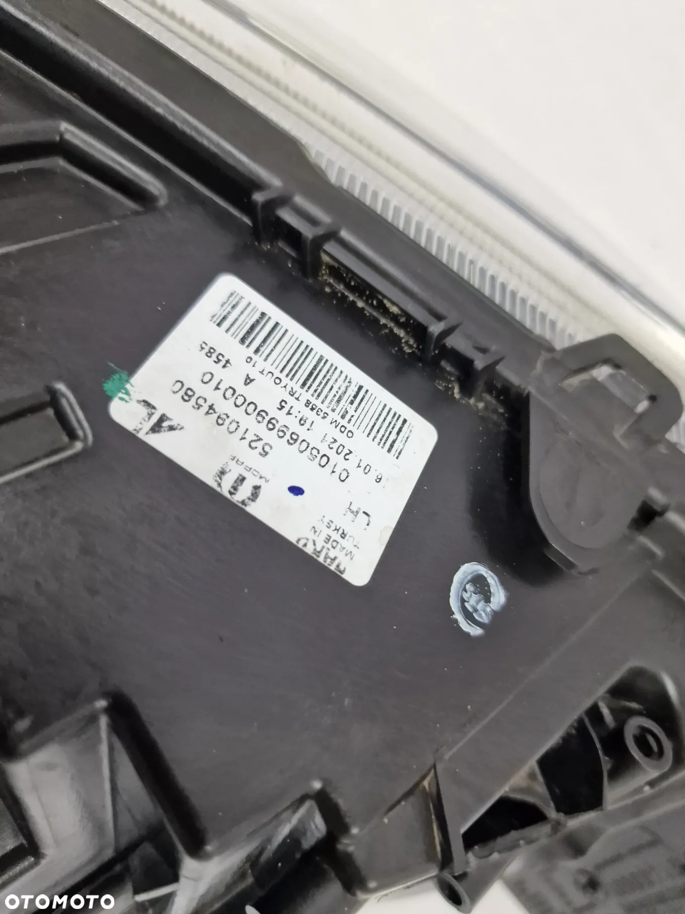 FIAT DOBLO 2 II LIFT 15- LEWA LAMPA PRZEDNIA PRZÓD , NR 521094580 , NR AUKCJI LA78 - 20