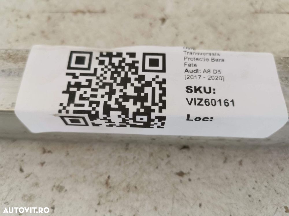 Bara Transversala Protectie Bara Fata Audi A8 D5 [2017 - 2020] Origina - 8