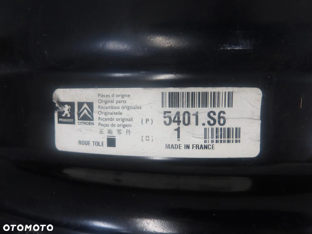 CITROEN BERLINGO I LIFT 1.6HDI FELGA STALOWA STALÓWKA R15 4X108 5401.S6 - 5
