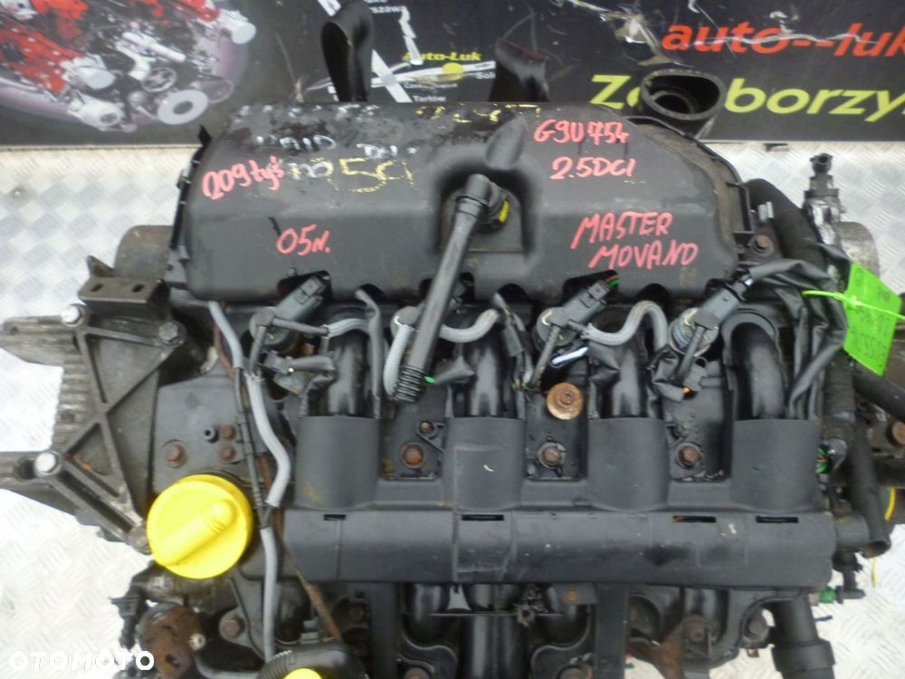 SILNIK KOMPLETNY RENAULT MASTER OPEL MOVANO 2.5 DCI G9U754 05r. 209 TYS - 2