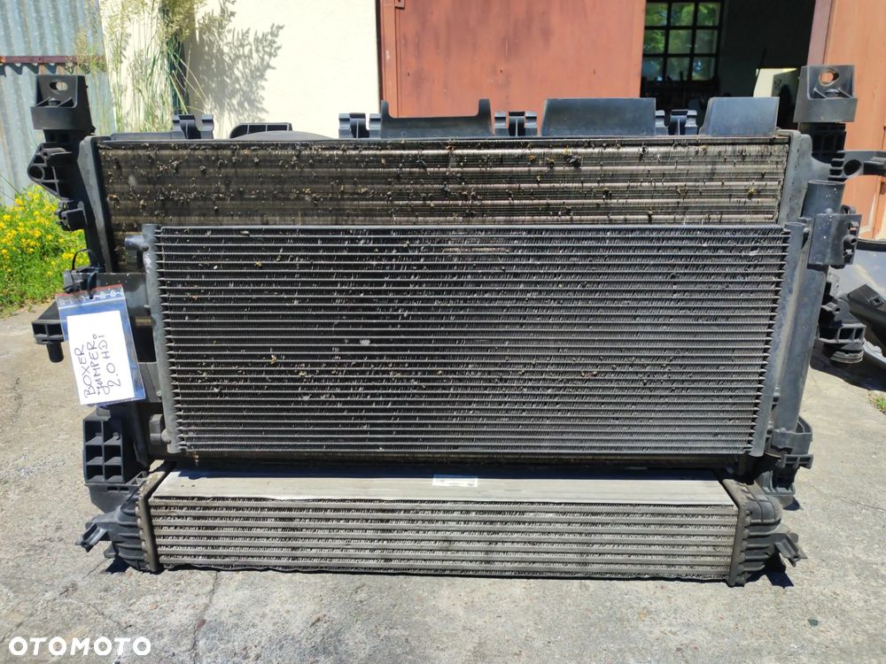 chłodnica wody klimy intercooler + wentylatory do Fiat ducato III Lift 14-22r 2,0hdi EURO6 BOXER 14-22r - 2