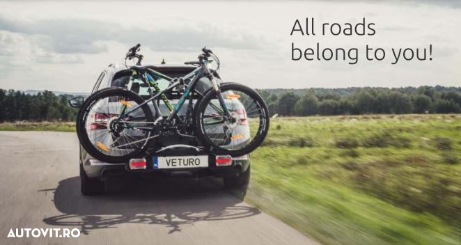 Suport 3 biciclete Veturo 3, prindere pe carlig remorcare - 4