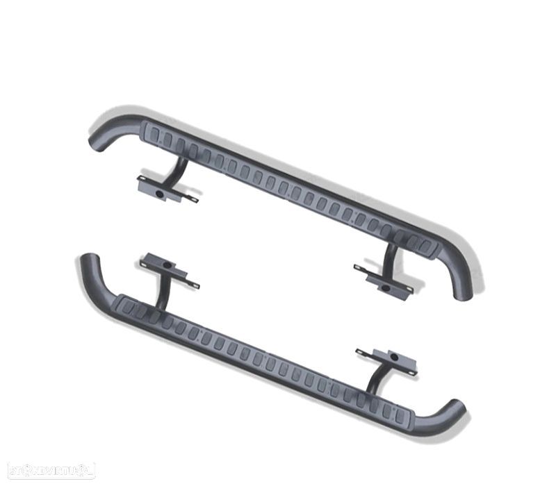 ESTRIBOS LATERAIS LAND ROVER DEFENDER 110 PRETO 83-16 - 2