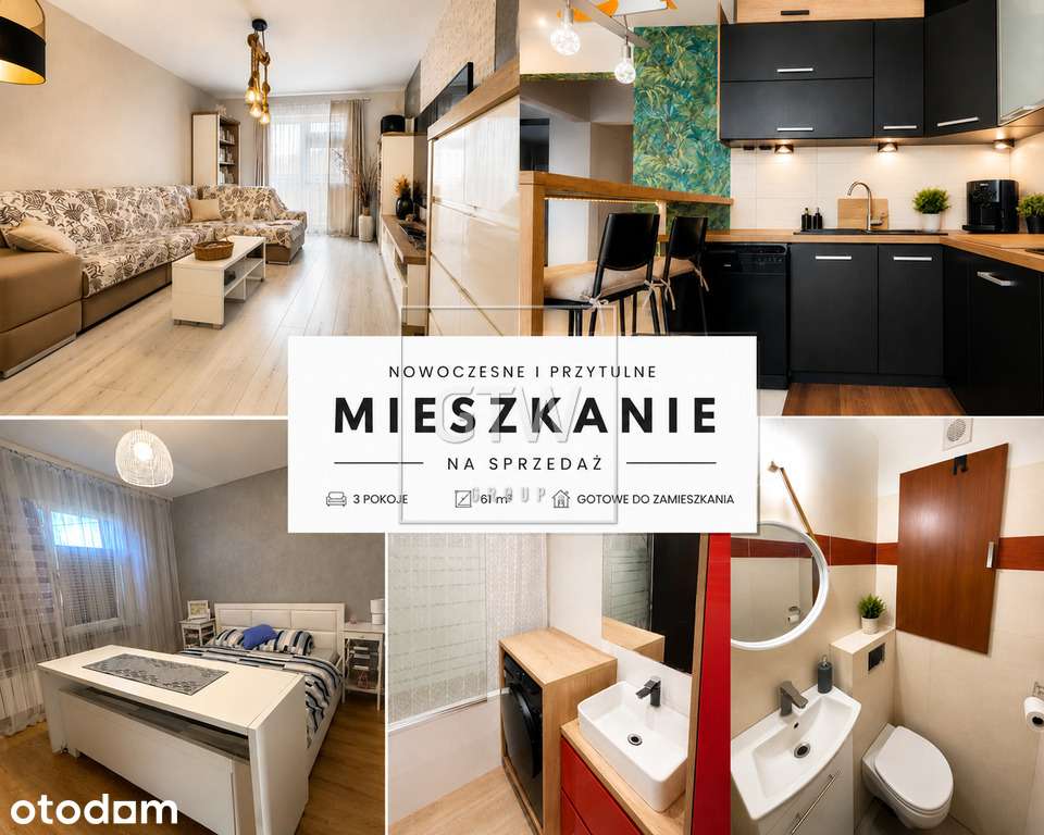 3 - pokojowe mieszkanie.
