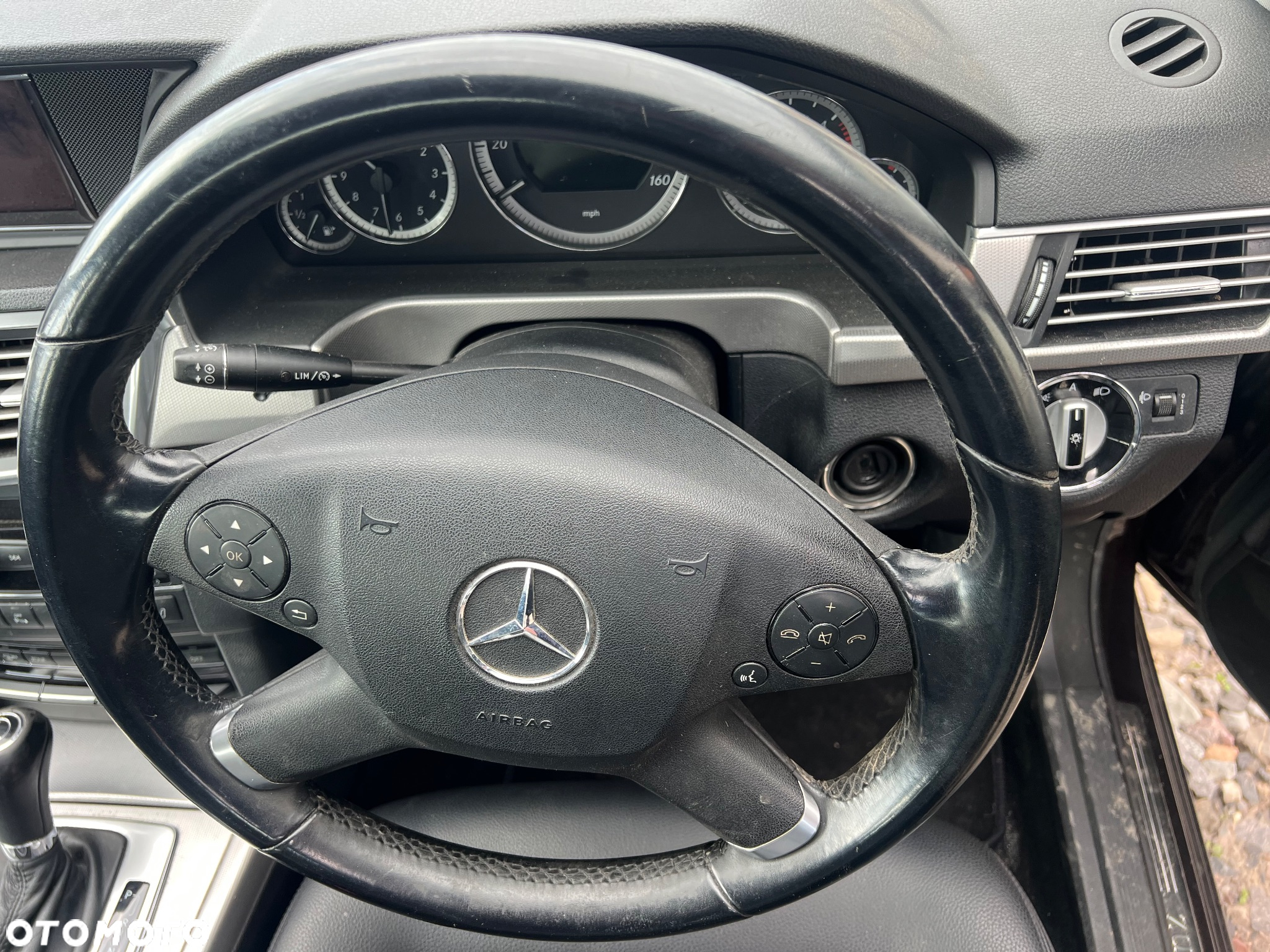 Kierownica skórzana z poduszką airbag Mercedes w212 - 4