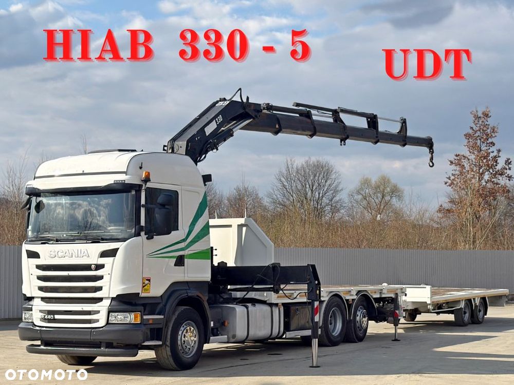 Scania R 440 * HIAB 330 - 5 + PILOT + PRZYCZEPA * STAN BDB - 1