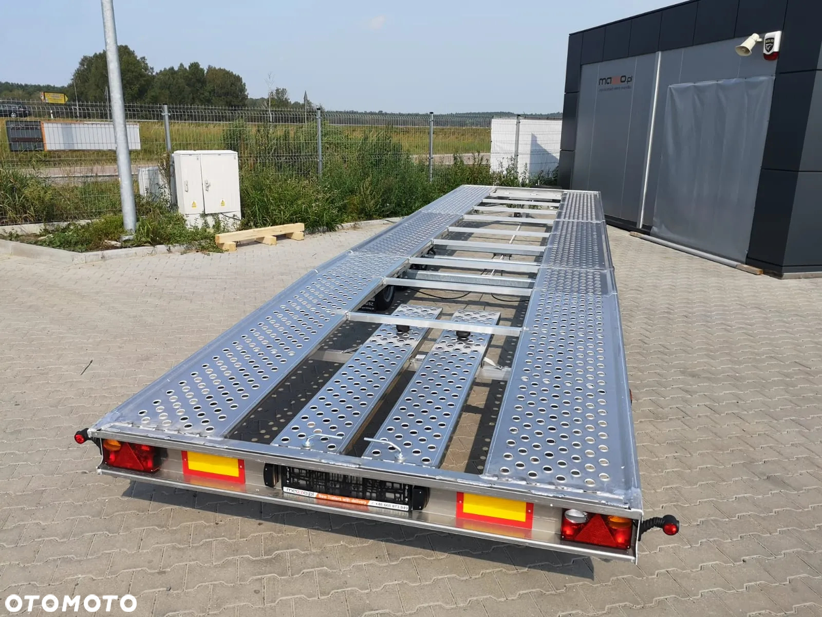 MAZZO Laweta aluminiowa 850 x 204cm DMC 3500kg BARDZO LEKKA na 2 auta - 5