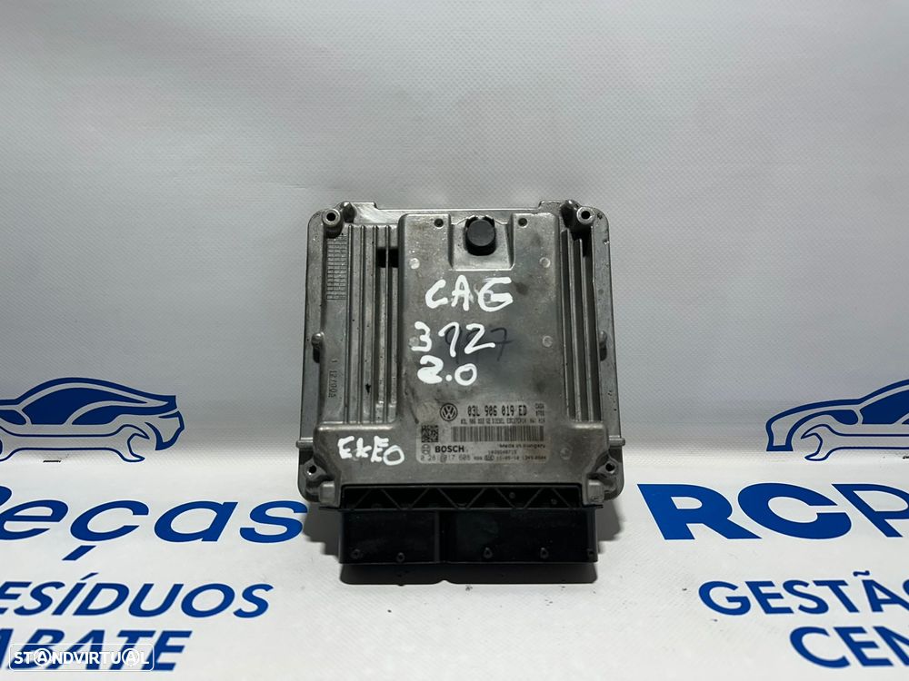 .Centralina Motor Bosch VW VAG Seat Exeo 3R 2.0 TDi CAG 03L906019ED 0281017608 2008 - 2011 - 1