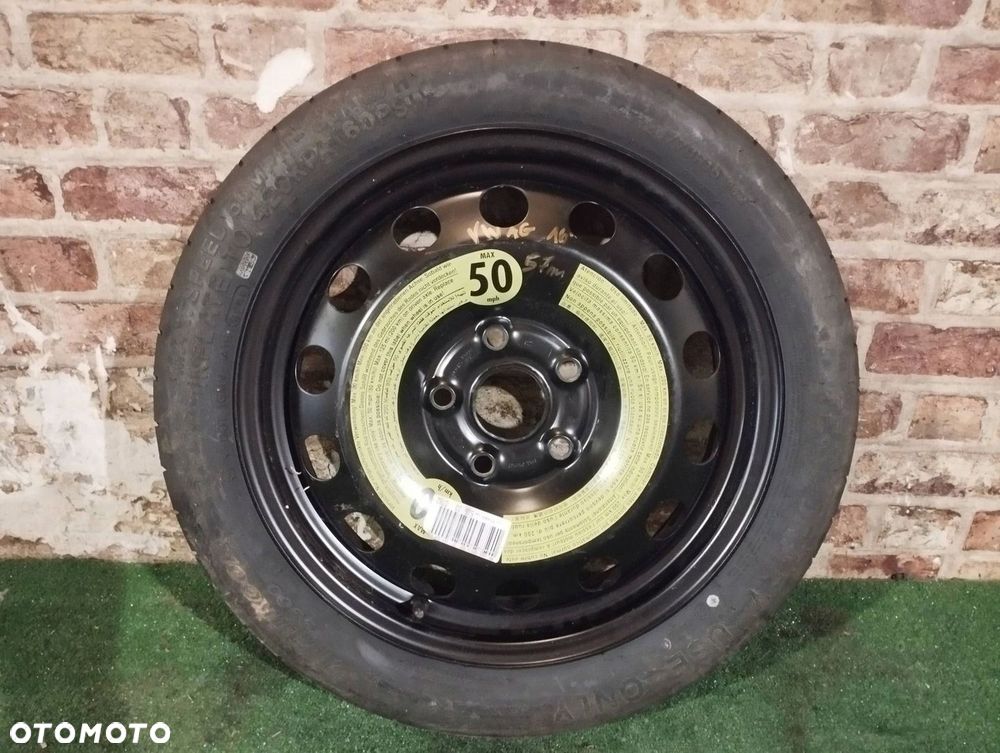 KOŁO DOJAZDOWE ZAPAS 125/70/16 5X112 57MM VWAG 1K0601027S - 1