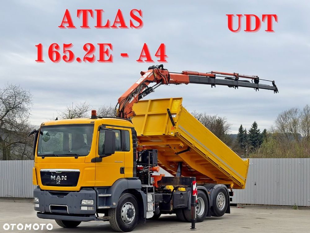 MAN TGS 28.360 * WYWROTKA 4,80m * ATLAS 165.2E - A4 + PILOT * 6x4 - 1